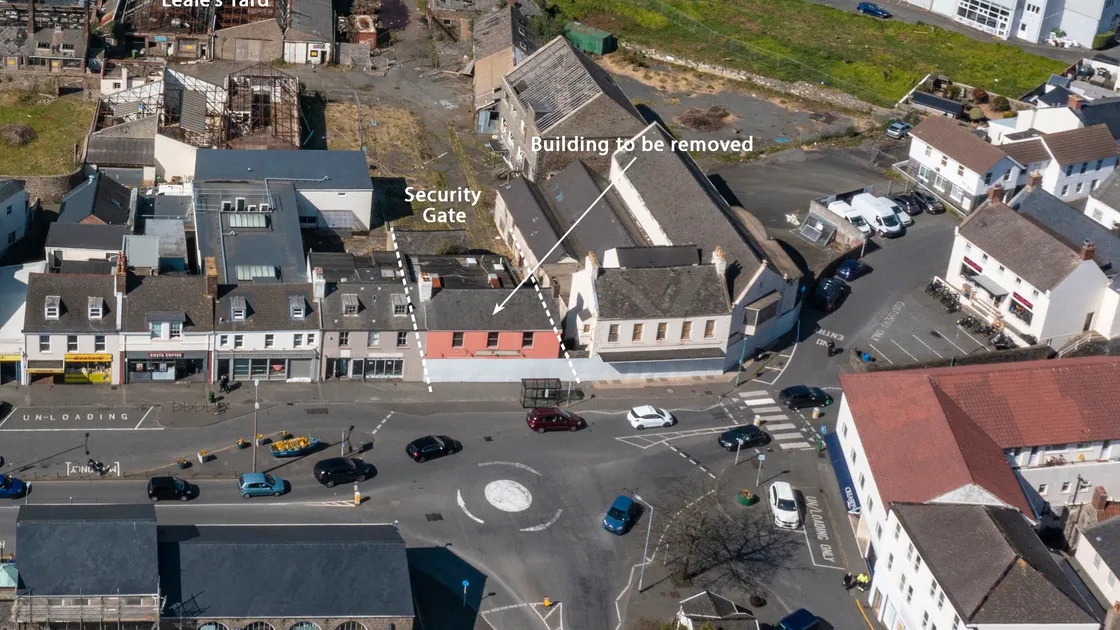 Parish officials from St Sampson's and the Vale both have concerns about the operation of the roundabout in the centre of the photograph once access is provided to Leale's Yard. 					 