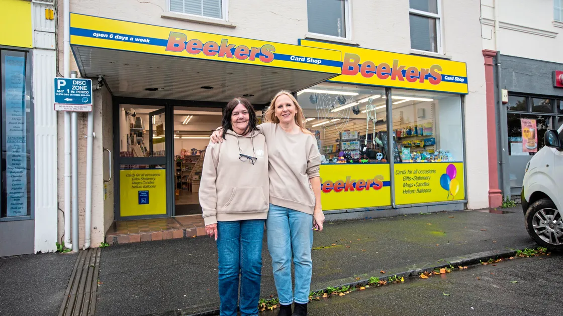 The new owners of Beekers on the Bridge have moved into a new, more modern shop. Staff member Brenda Jones, left, pictured with business owner Ann Mourant. (Picture by Peter Frankland, 33641042)