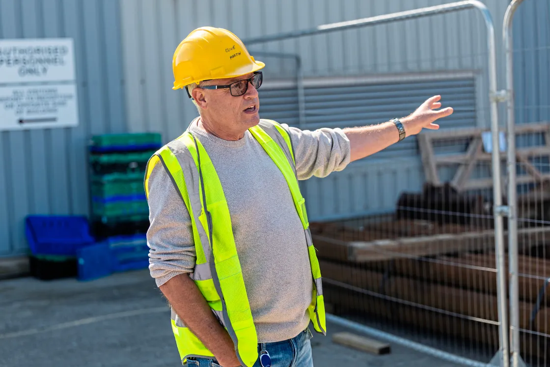 Project manager Clive Martin.