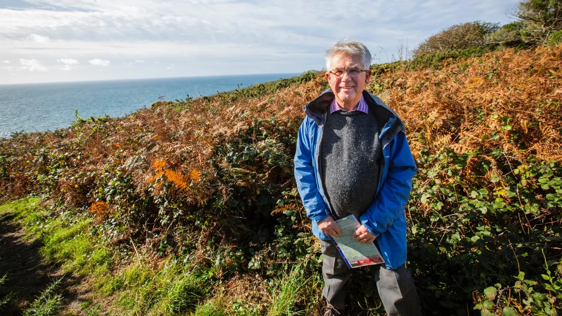 Colin Gaudion, land manager for the National Trust of Guernsey, at the land near Corbiere in the Forest. (Picture by Luke Le Prevost, 32655741)