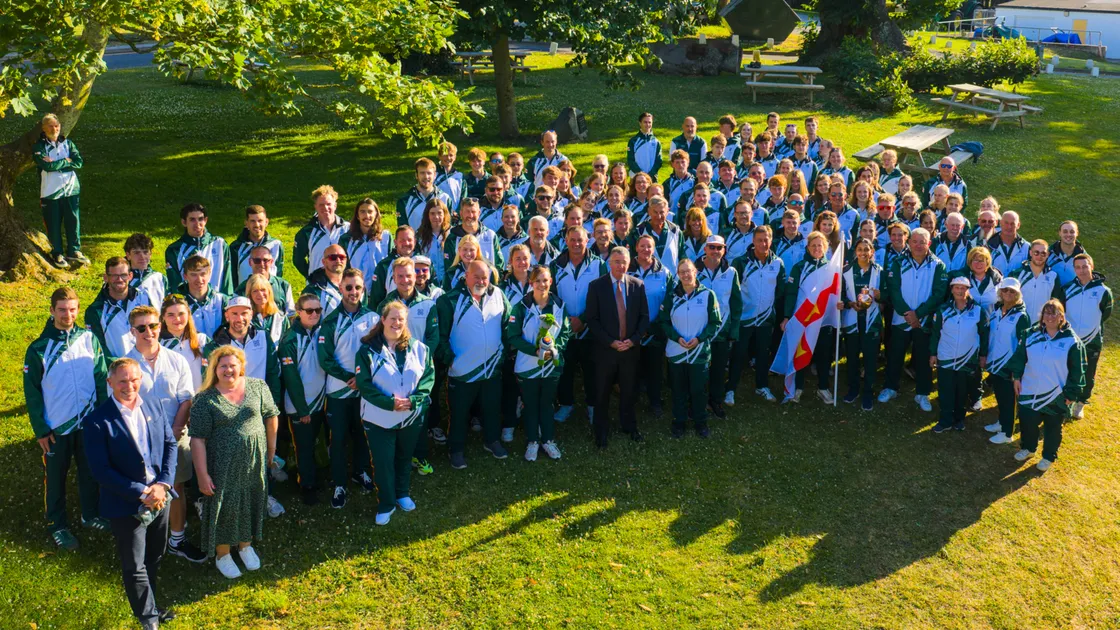 Team Guernsey gathered at Beau Sejour last night of their official send-off ahead of Orkney 2025.