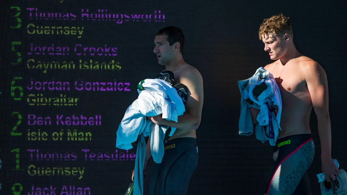 Tom Hollingsworth and Tom Teasdale at the Gibraltar 2019 NatWest International Island Games. (Picture by Peter Frankland, 31501436)