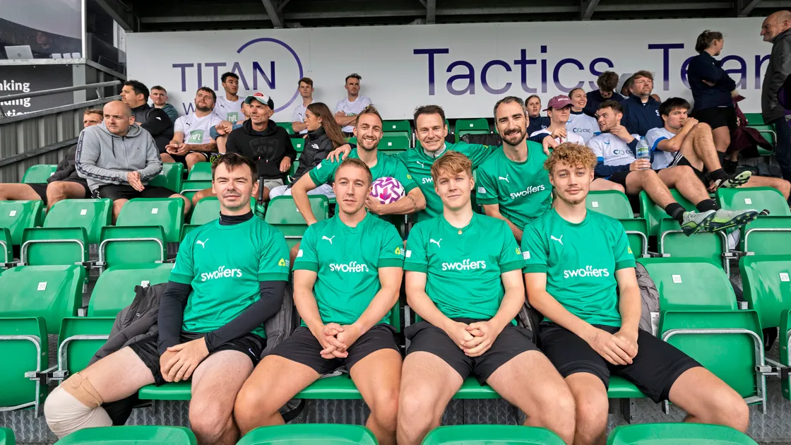 The Swoffers team. Left to right from front, Niall Kamwort, Luc Mansell, Ethan Mansell and Owaine Mansell. Back, Scott Green, Simon Martin and Stephen Wilson