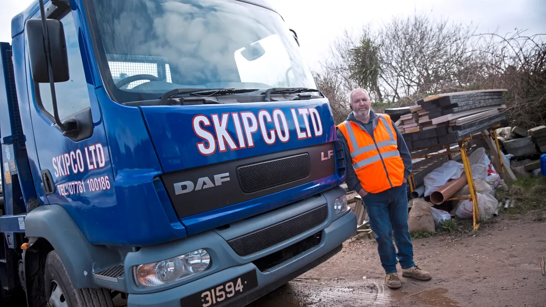 Skipco owner Alan Queripel said the operating margin for businesses on waste disposal was already slim and feared any rise in gate fees could also see fly-tipping increase. 						                    (Picture by Peter Frankland, 20912207)