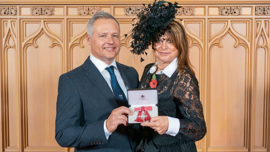 Priaulx Premature Baby Foundation co-founder Jo Priaulx received her MBE this week from King Charles at Windsor Castle. Both she and husband Andy now have the honour