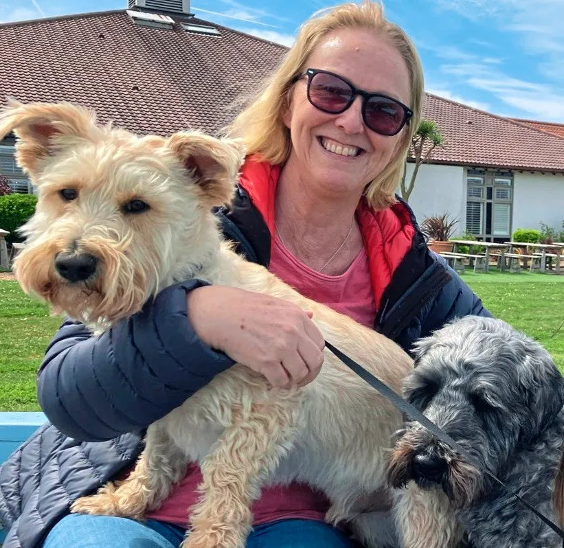 Dawn Spindler with her dogs. (33343863)