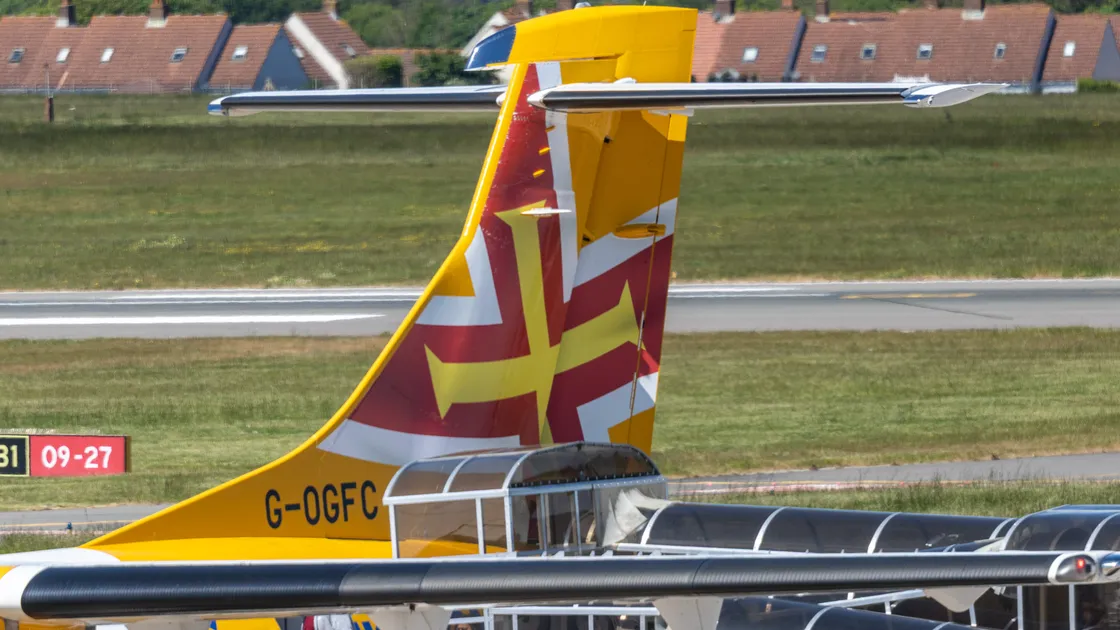 Aurigny carried 512,267 passengers between January and September, up 19% year-on-year, and its busiest-ever summer. 				 (Picture by Peter Frankland, 35000010)