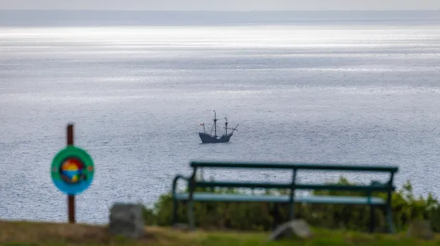 Step aboard  the replica of  first vessel to  circumnavigate the world