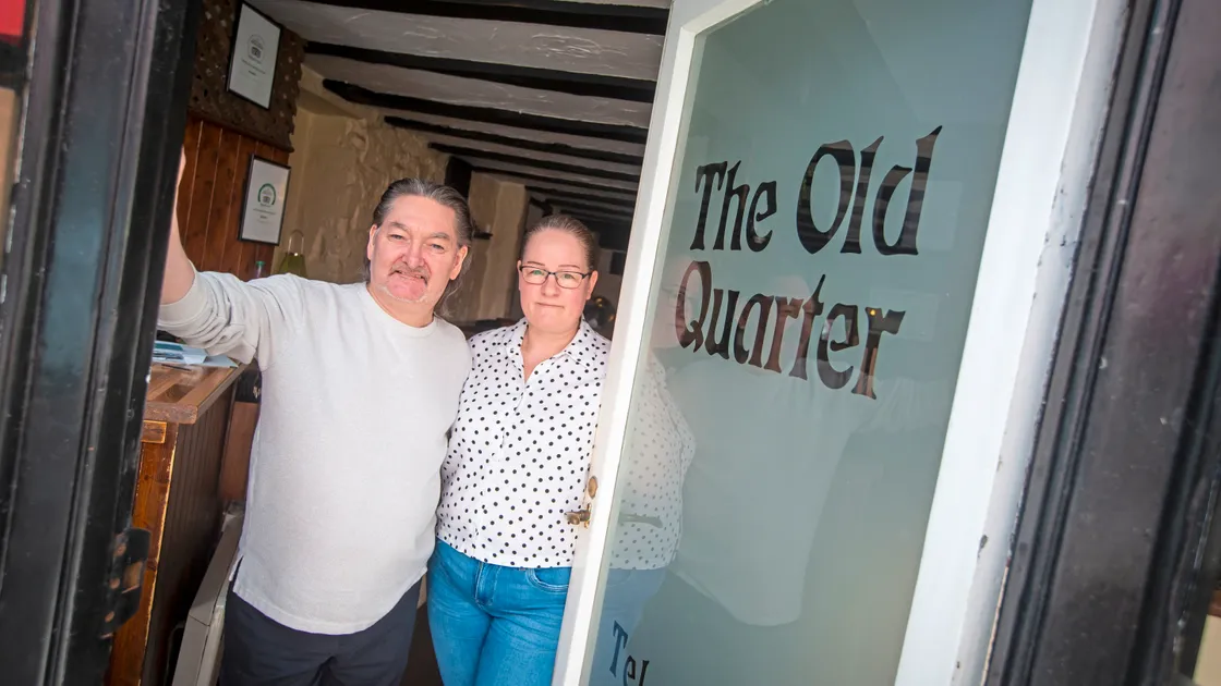 Paddy Scally and Dana Muldere have shut The Old Quarter restaurant after 14 years in business. (Picture by Peter Frankland, 33483417)