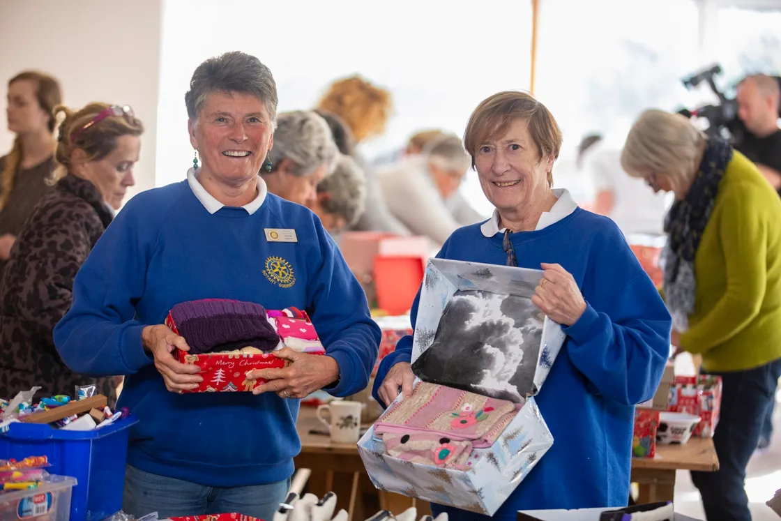 Rotary Guernesiais members, left to right, Hannah Laidlow, shoebox co-ordinator and head of service, with Ann Outram, PR officer. (30156966)