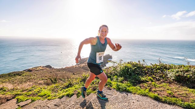 Sunshine - and wind - for Dogbreaker cliff race