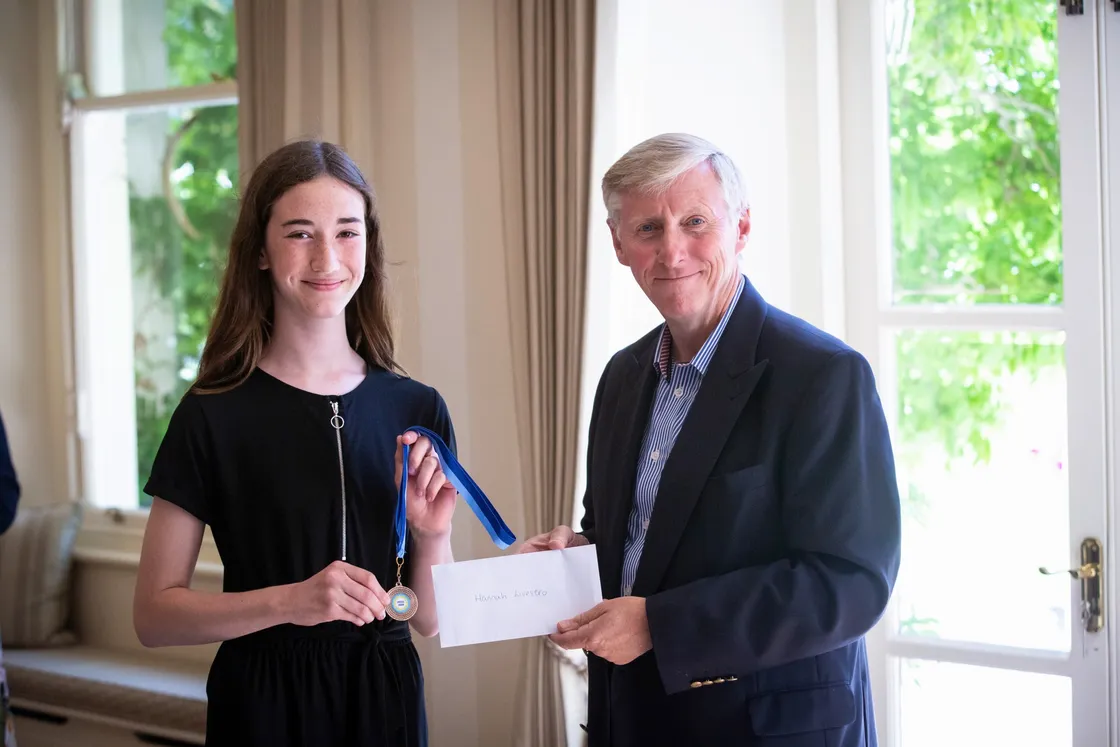 Picture By Peter Frankland. 29-06-20 Heritage 75 school poetry competition awards presentation at Government House. Hannah Livestro. (28413324)