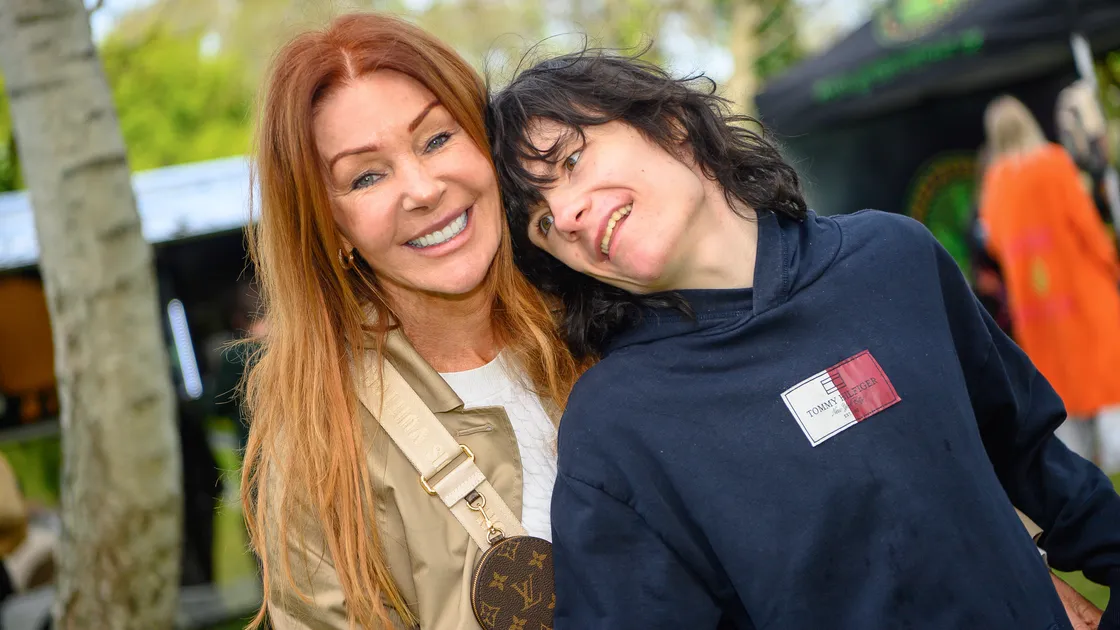 Charlotte Caldwell, pictured at The Channel Islands 420 Celebration in the island last year, with her son Billy, who has benefitted greatly from prescribed cannabis medication.