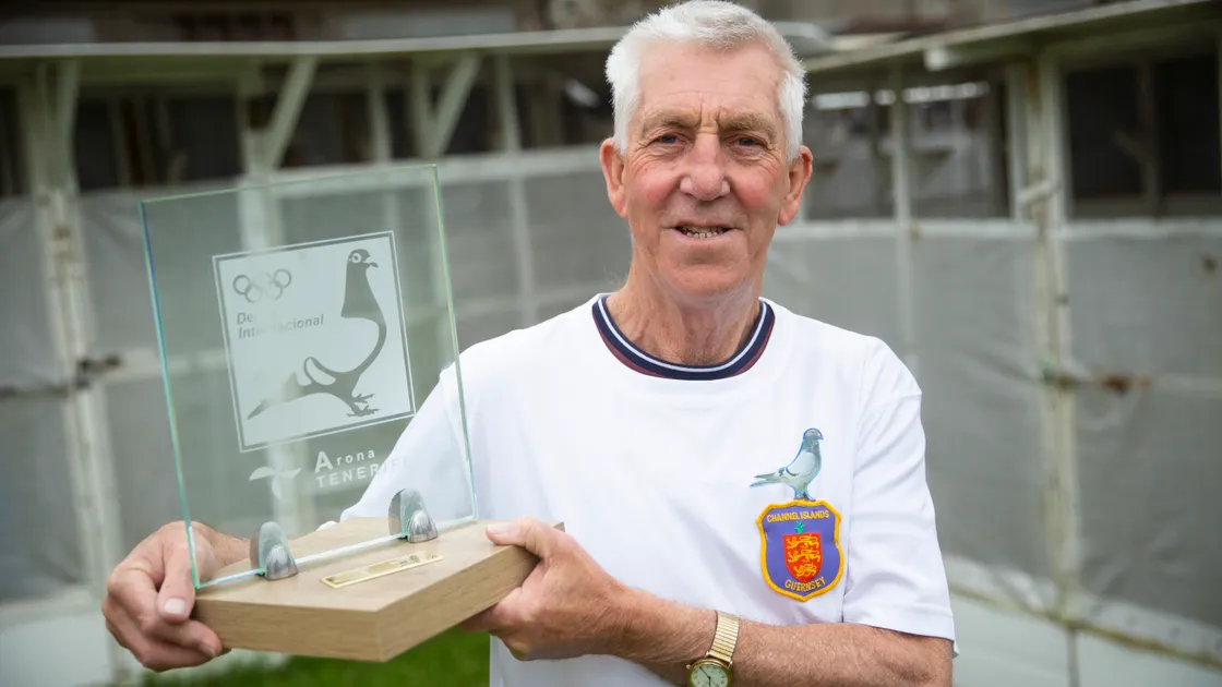 Keith Young and his trophy from the Derby Internacional held in Tenerife in March. (Picture by Peter Frankland, 32019805)
