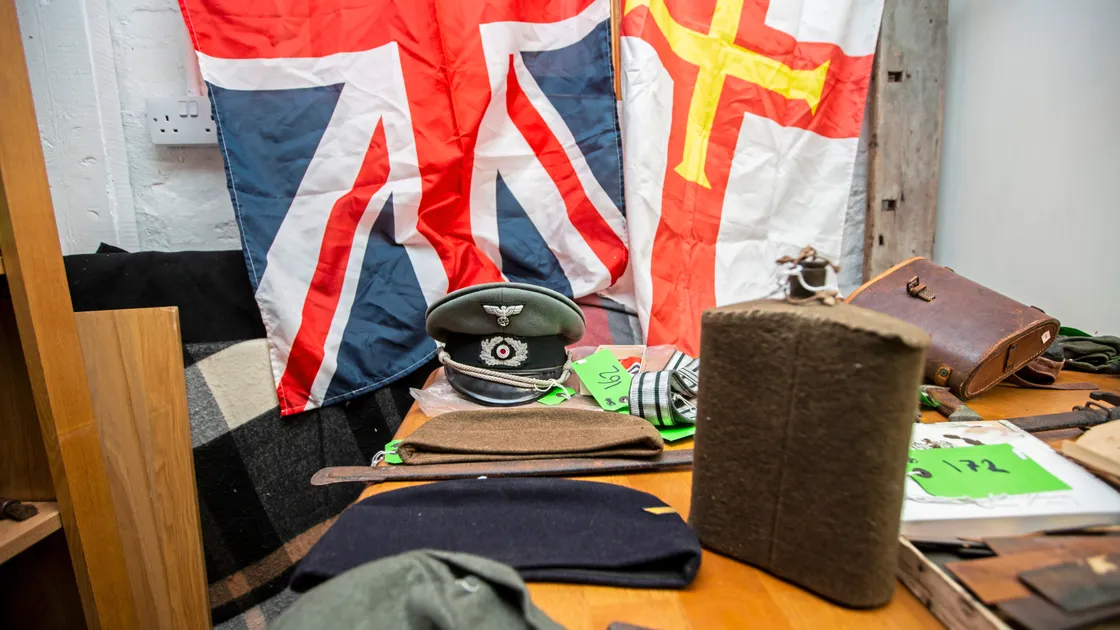 Hundreds of German, British and Italian Second World War items, including helmets, uniforms and propaganda, are going up for auction. (Picture by Sophie Rabey, 33396039)