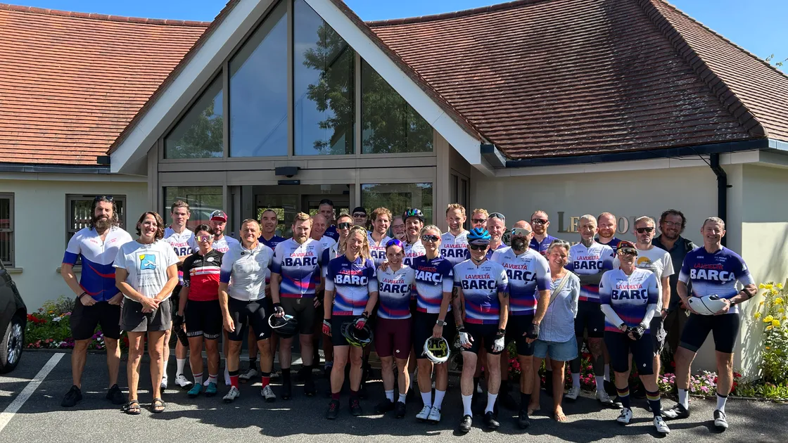 La Vuelta a Barca challenge team will start its ride from St Malo before travelling down western France, across into Andorra and then finally finishing in Barcelona, right. (Picture supplied)