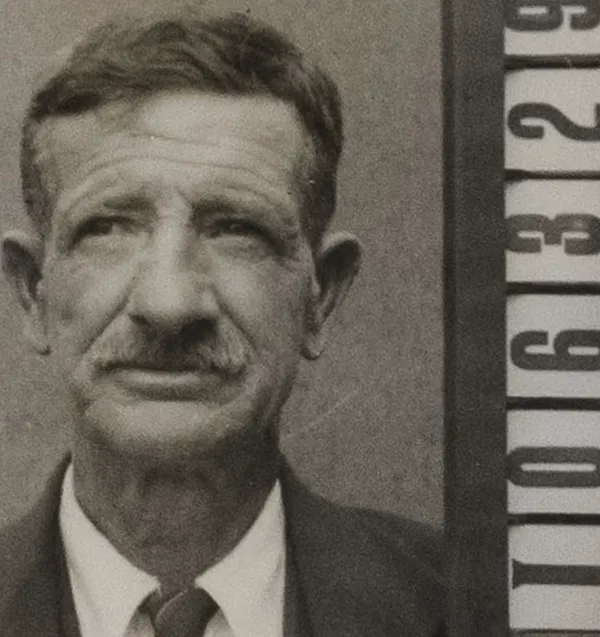 Poultry farmer George Robins as pictured on his Occupation ID card
