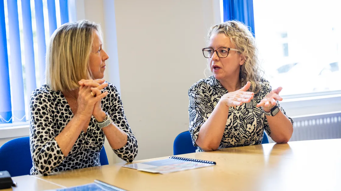 Dr Jenny Rivers-Moore, associate specialist in public health and sexual and reproductive health strategy lead, left, with Orchard Centre service lead Laura Brouard.  