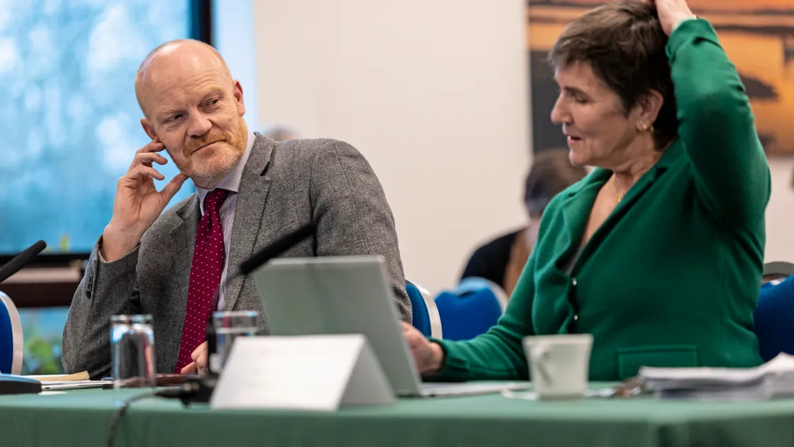 Deputy Gavin St Pier and chief resources officer Bethan Haines were representing P&R’s Public Accounts sub-committee