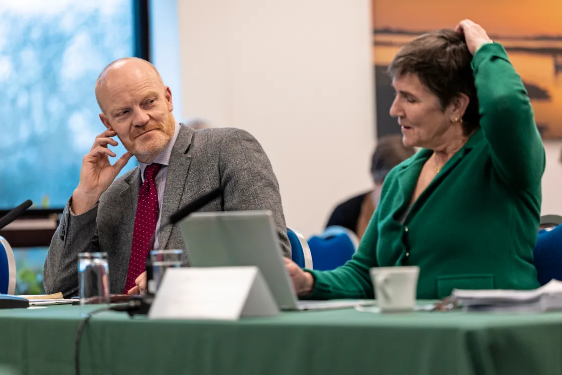 Deputy Gavin St Pier and chief resources officer Bethan Haines were representing P&R’s Public Accounts sub-committee