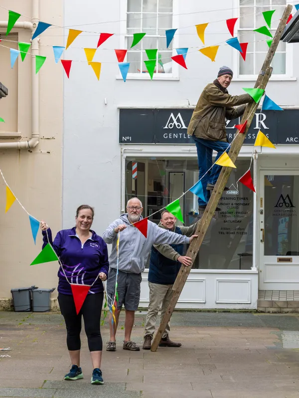 Work started at 8am and Street Festival director and volunteer coordinator Andrew Pouteaux said he hoped to get everywhere completed by the end of the day.
