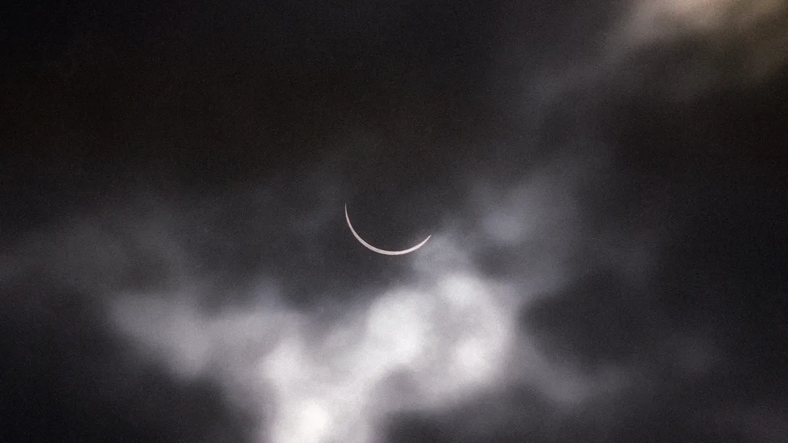 Chris George took this photograph of the solar eclipse on Wednesday 11 August 1999.