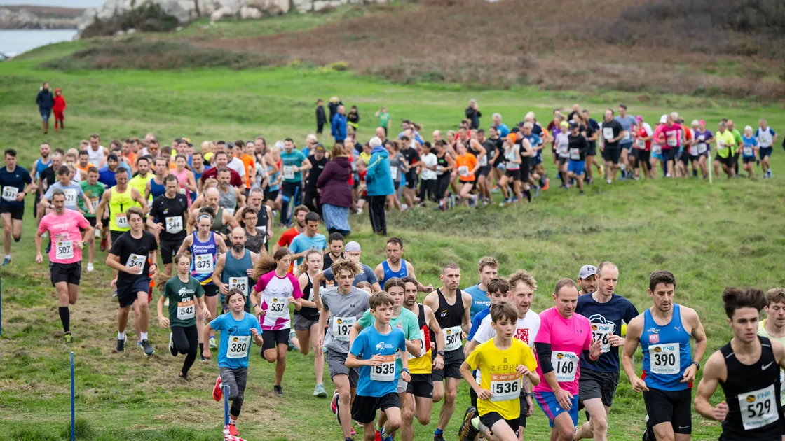 The first race over the Doyle Loop drew a record FNB Cross-Country League entry of nearly 190 runners. (Picture by Andrew Le Poidevin, 31446449)