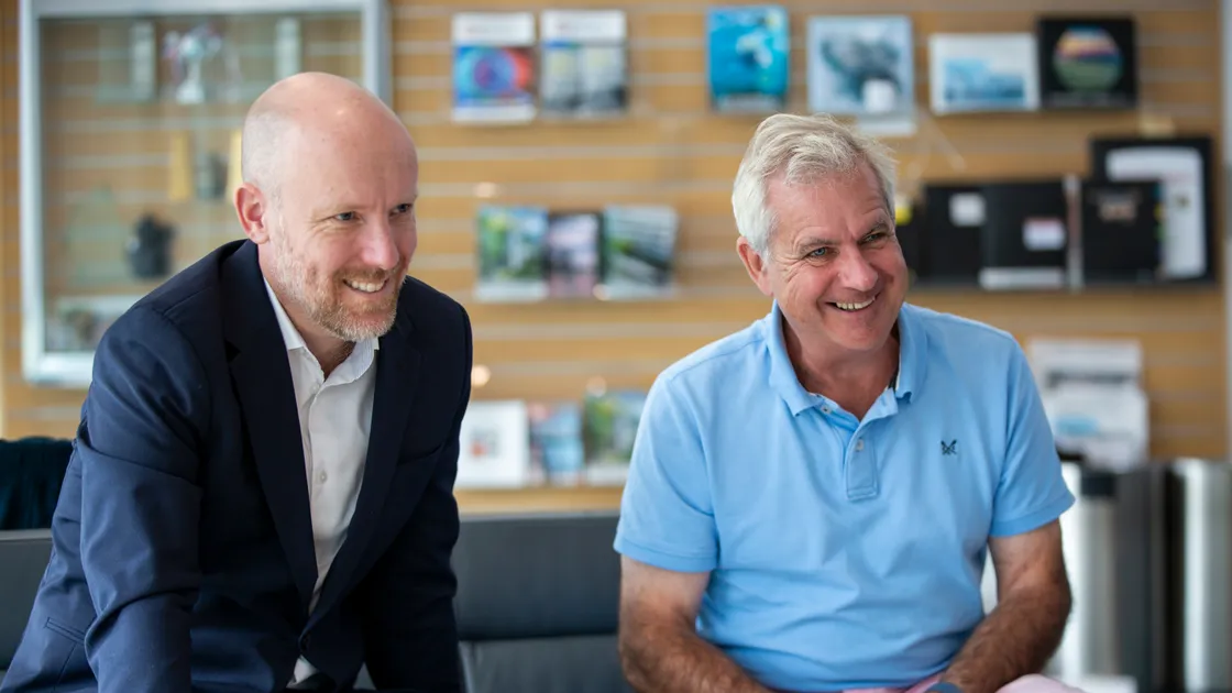 Swen Lorenz, left, went into partnership with Seigneur Christopher Beaumont, right, to form the Sark Property Company last year. (33415709)