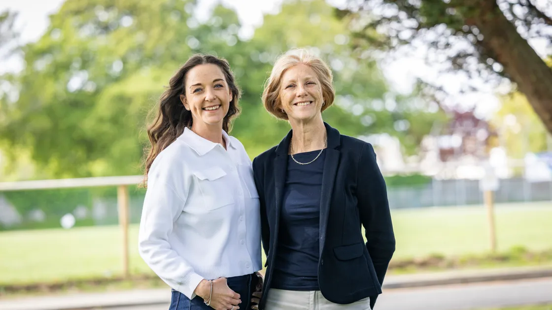 Headway Guernsey’s service director Orla-Marie Manning, left, and the charity’s executive director Philippa Stahelin.