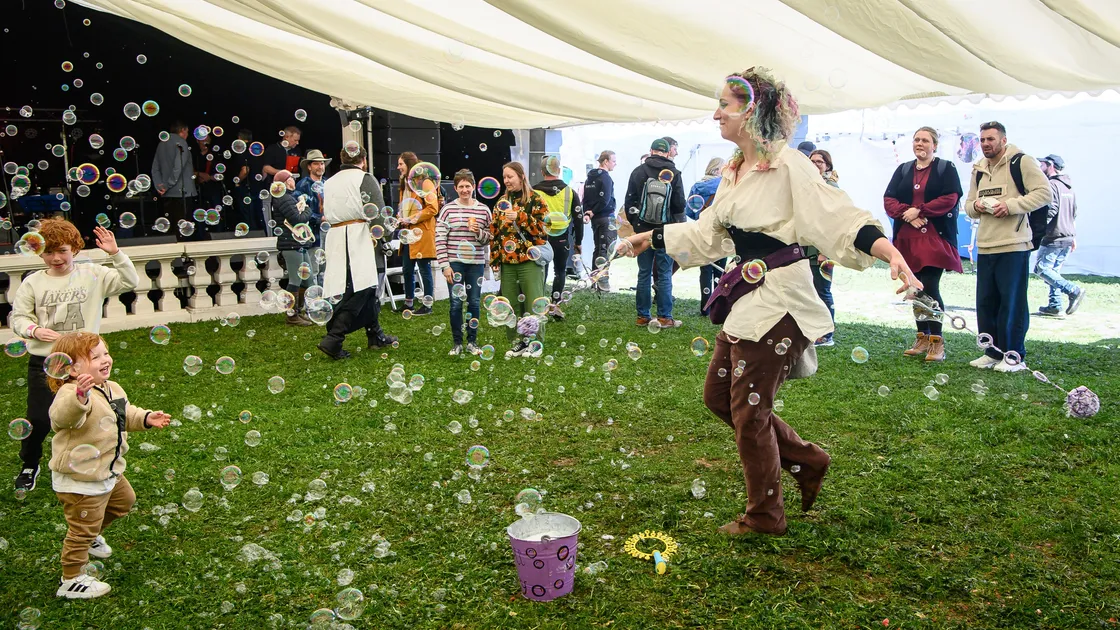 The event at the Vale Castle was a family-friendly day out featuring live music, displays by Guernsey Museums, demonstrations by Knights of the Green Isle including Metal sword fighting. Guernsey Bubbles filled the Great Hall with bubbles. (Pictures by Andrew Le Poidevin)