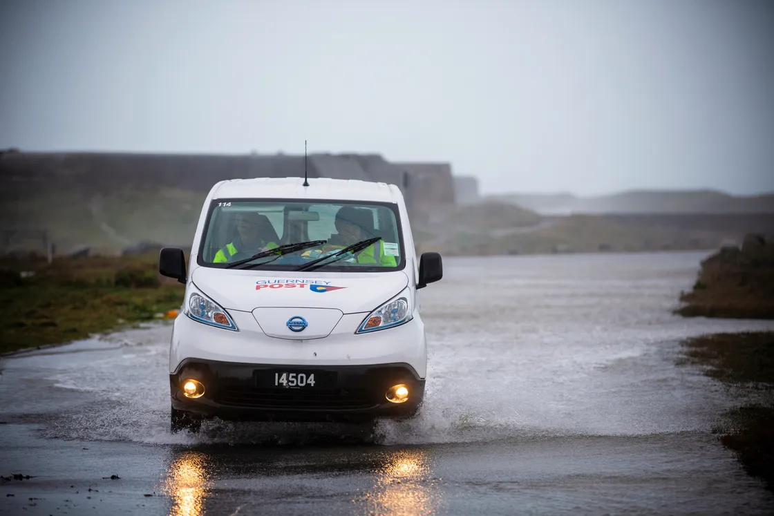 Picture By Peter Frankland. 13-02-20 Strong winds and high tides cause problems on the west coast again. (27166698)