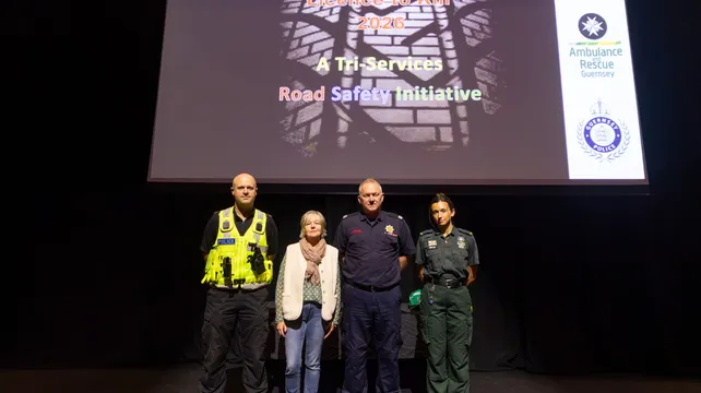 Paramedic helps present safety campaign that inspired career