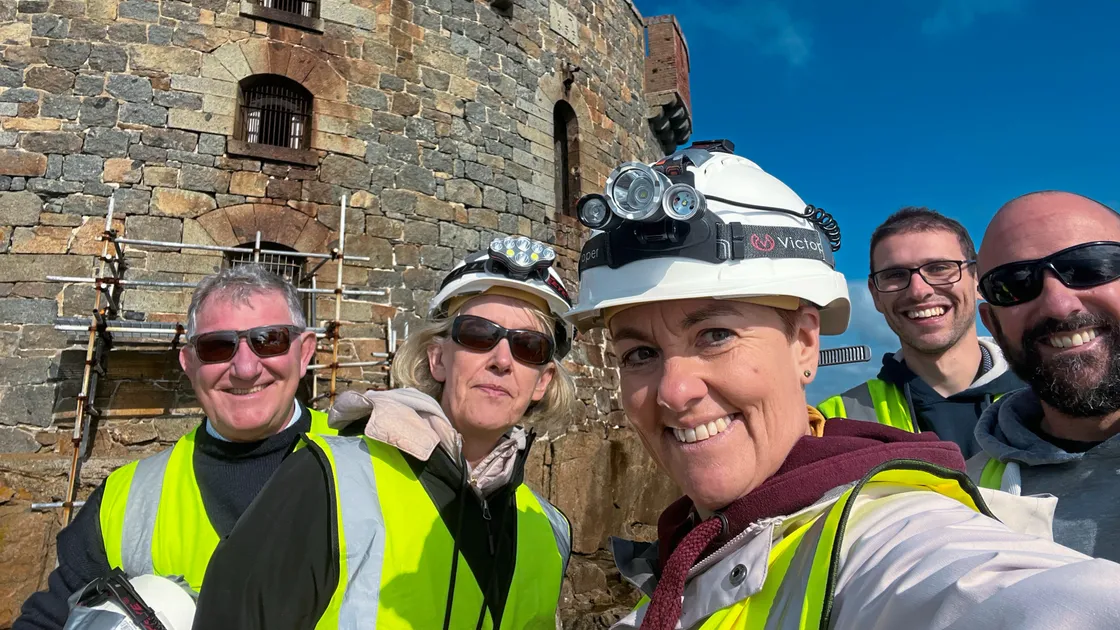 Left to right, His Excellency, Lady Cripwell, Rachael McCutcheon, George Nichols and Chris Taylor