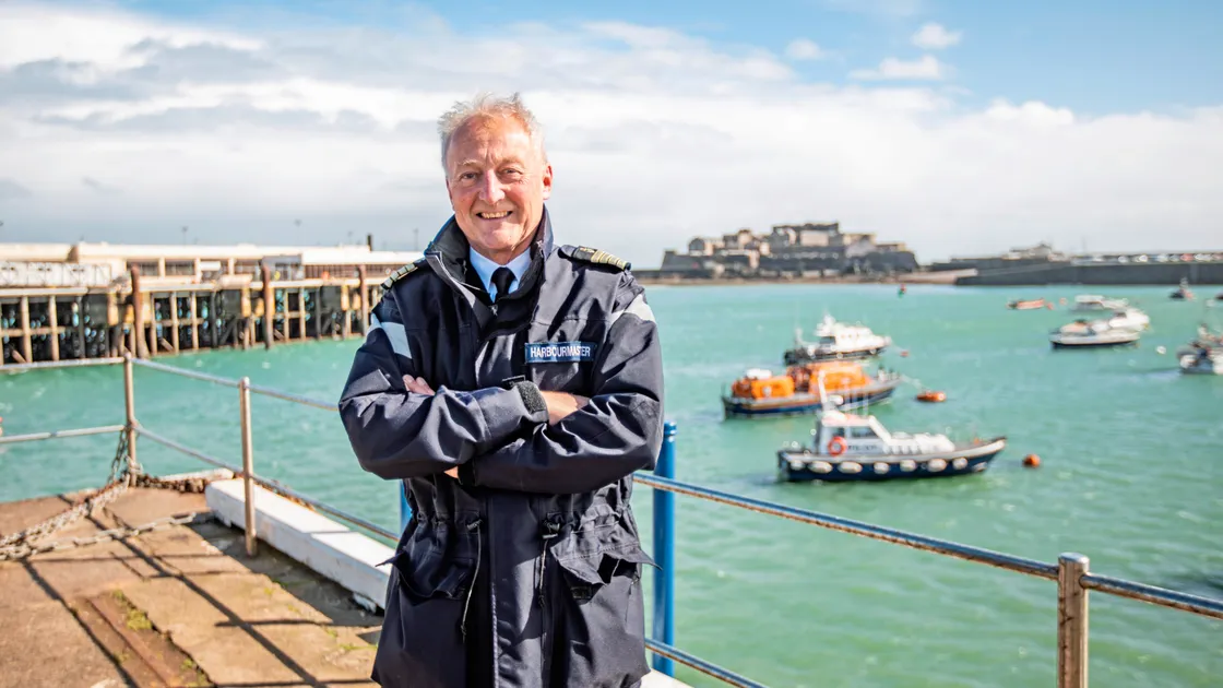 Guernsey harbourmaster David Barker. (Picture by Sophie Rabey, 33100213)