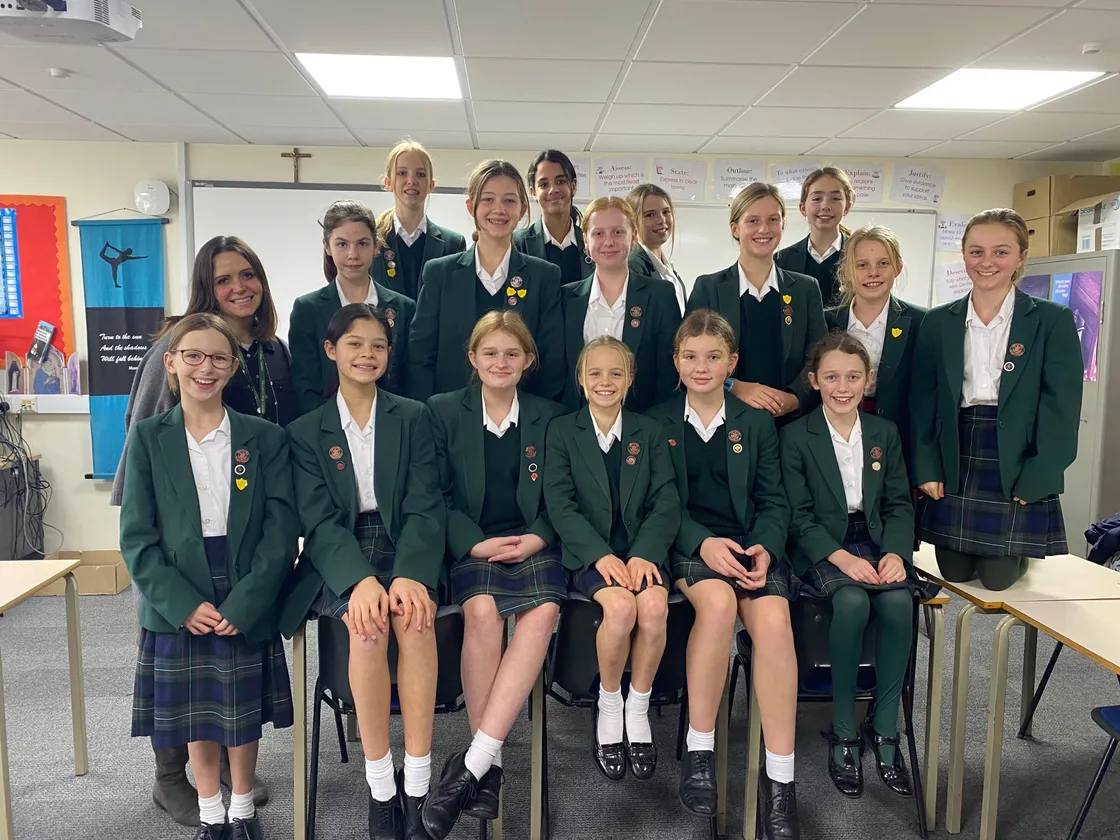 The students were able to question Ashley Jensen about he roles in animated films such as Gnomeo and Juliet.