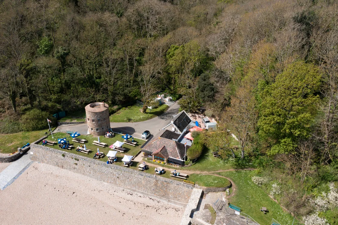 Percy Ferguson owned the beach cafe and loophole tower at Fermain.