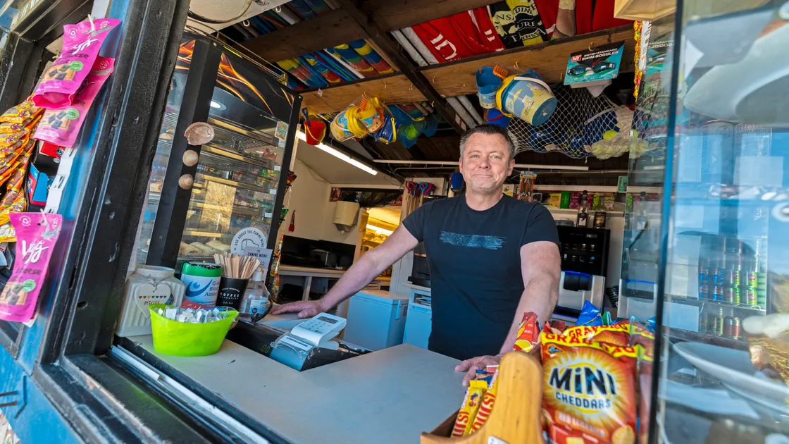 Grandes Rocques kiosk owner David Barlow