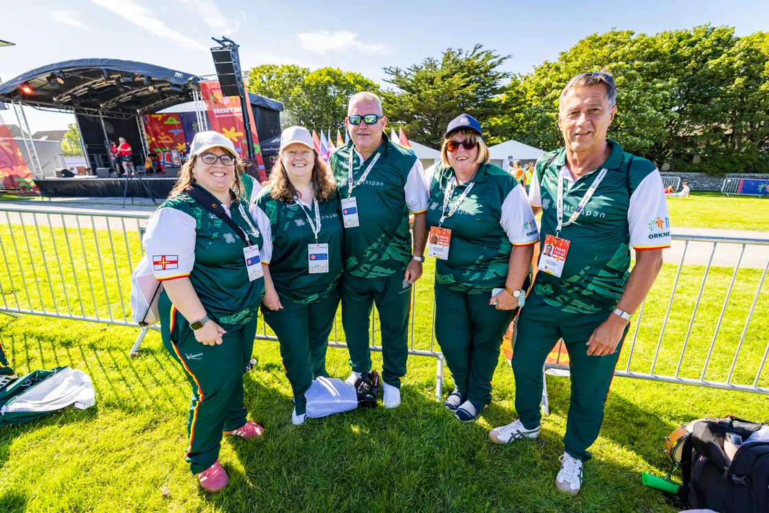 Jackson and the rest of the Giga team at the opening ceremony in Orkney last year