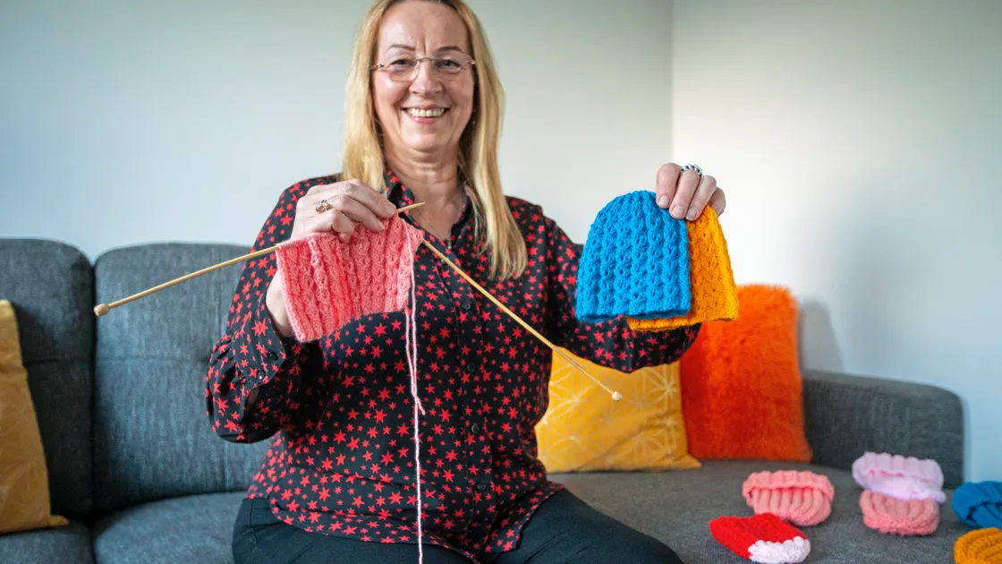 Lilita Kruze is the honorary consul for Latvia, which has accepted more than 4,300 Ukrainian refugees. She is asking others to support her in knitting hats for new-born refugee babies. (Picture by Luke Le Prevost, 30597566)