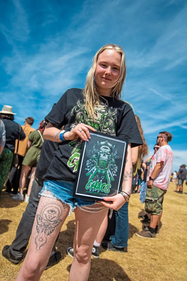 Summer Dodd won best leg sleeve in the tattoo competition.(33376814)