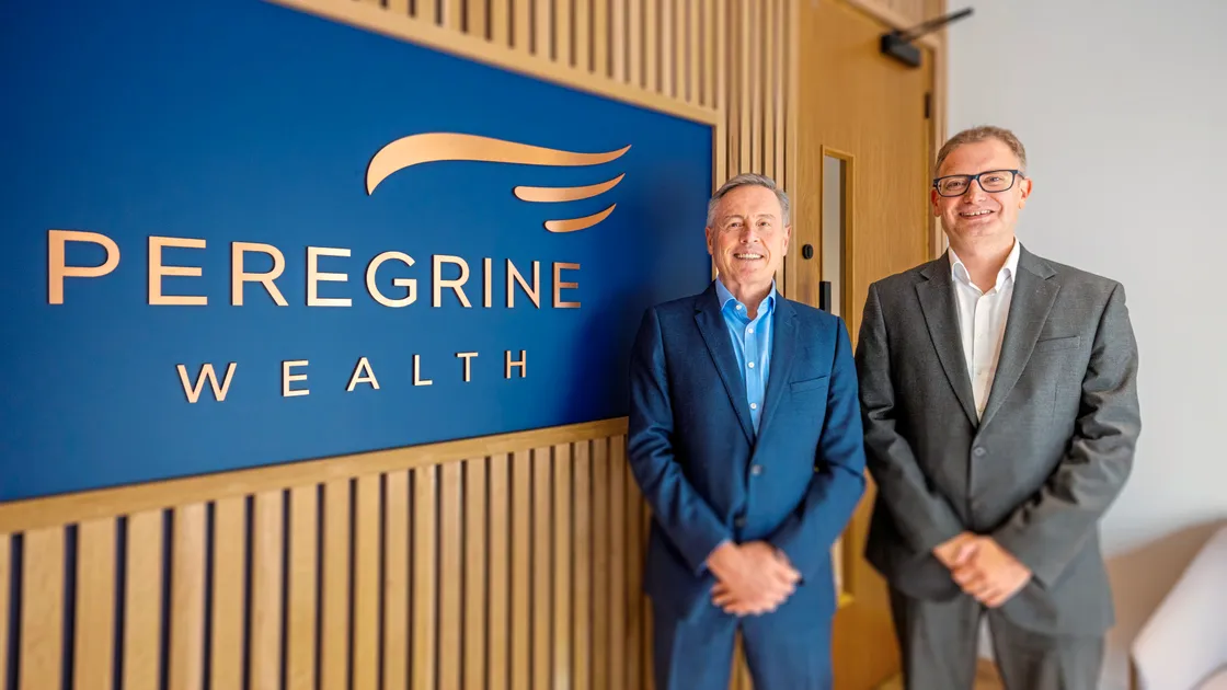 Peregrine Wealth managing director Hennie Esterhuizen, left, and director Adrian Starr.