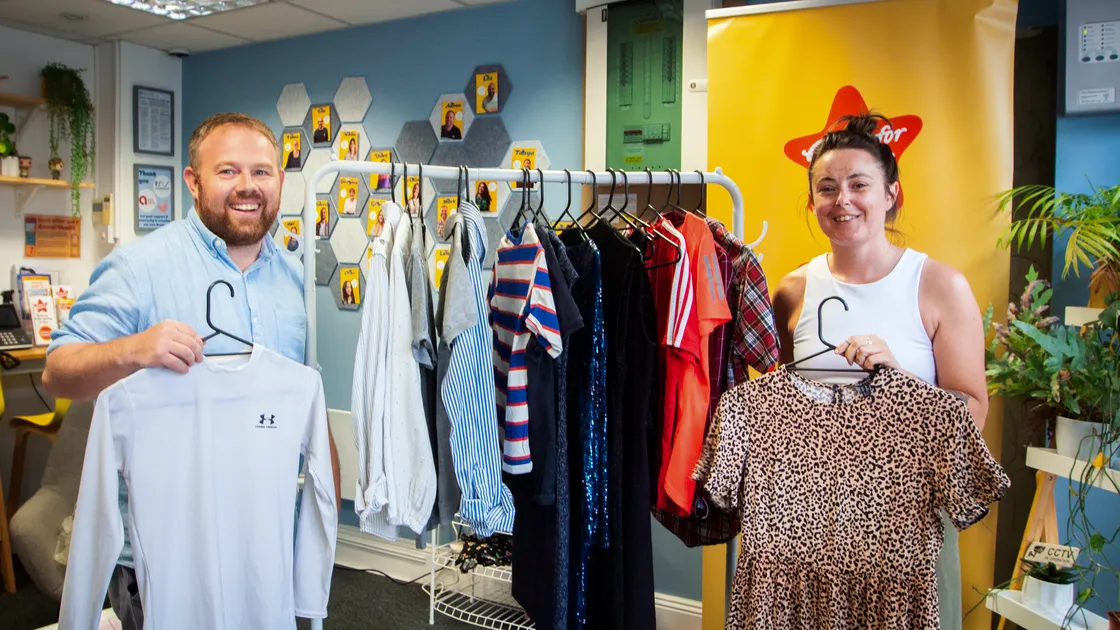 Aaron Davies and Kayleigh White from Action for Children’s Guernsey Youth & Housing Project.