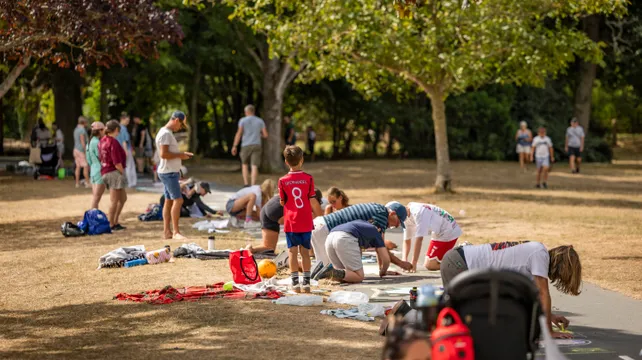 Chalk creations come alive at Saumarez Park