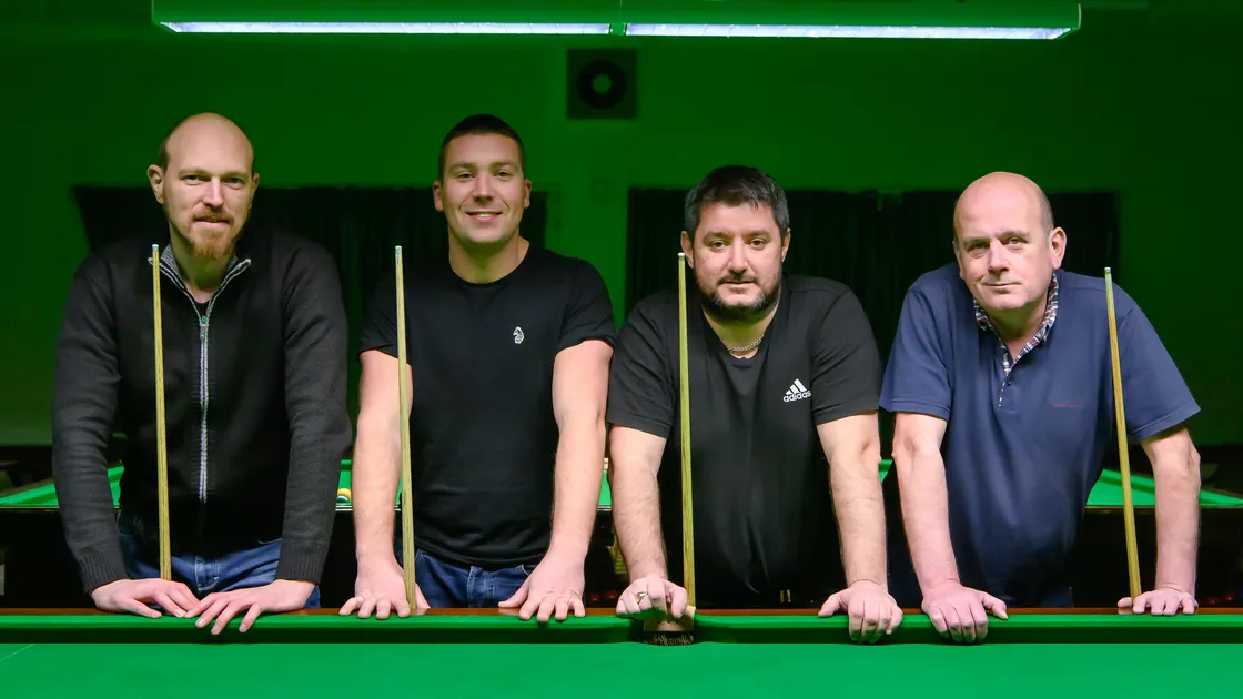 The T & C Roofing Premier Division champions La Villette Hotel Gremlins.Left to right: Seb Priaulx, Mark Gauvain, Martyn Desperques, Adrian Holley. (Picture by Andrew Le Poidevin, 31971894)