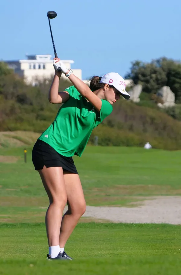  Jennie Ballay hit arguably the shot of the weekend when she holed out from 176 yards with a six iron on the sixth hole during the fourballs.