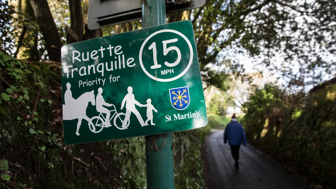 Ruettes Tranquilles have a recommended speed of 15mph for vehicles but by law are either 25mph or 35mph. (Picture by Adrian Miller, 26591943)