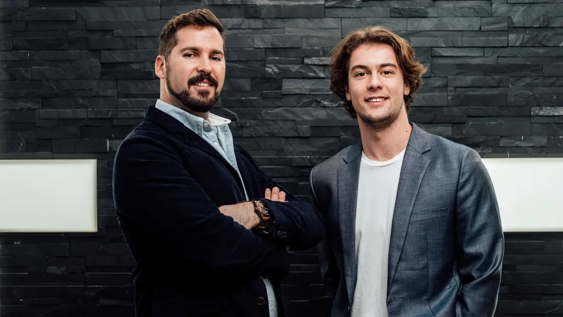 Founders of goto, an uber-like taxi app which could be launched in Guernsey. L to R co-founder Robbie Andrews and founder Ben Lewis. Picture supplied by goto. (25627865)