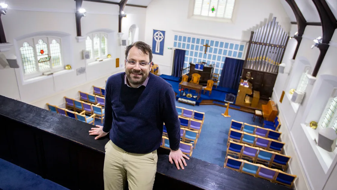 The Rev. Justin Taylor, at St Andrew’s in the Grange, is preparing to allow same-sex marriages in line with the approach of the Church of Scotland. (Picture by Luke Le Prevost, 31758314)