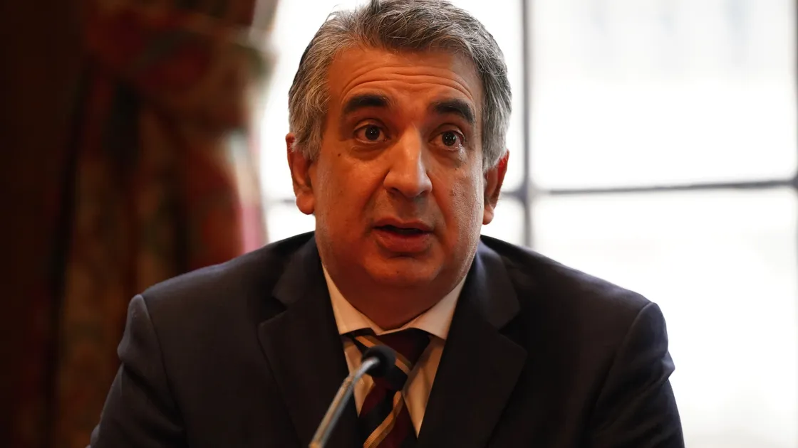 Barrister Mark McDonald speaking at a press conference earlier this year