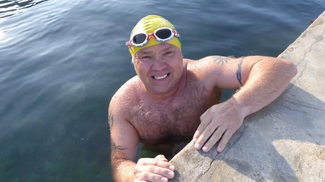Tim Pond is training to swim from Jersey to France raisisng money for the Prilaux Premature Baby Foundation charity. (25475423)